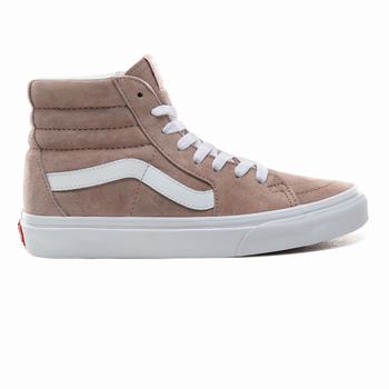 Vans Pig Suede Sk8-Hi - Naisten Korkeavartiset tennarit - Harmaat/Valkoinen